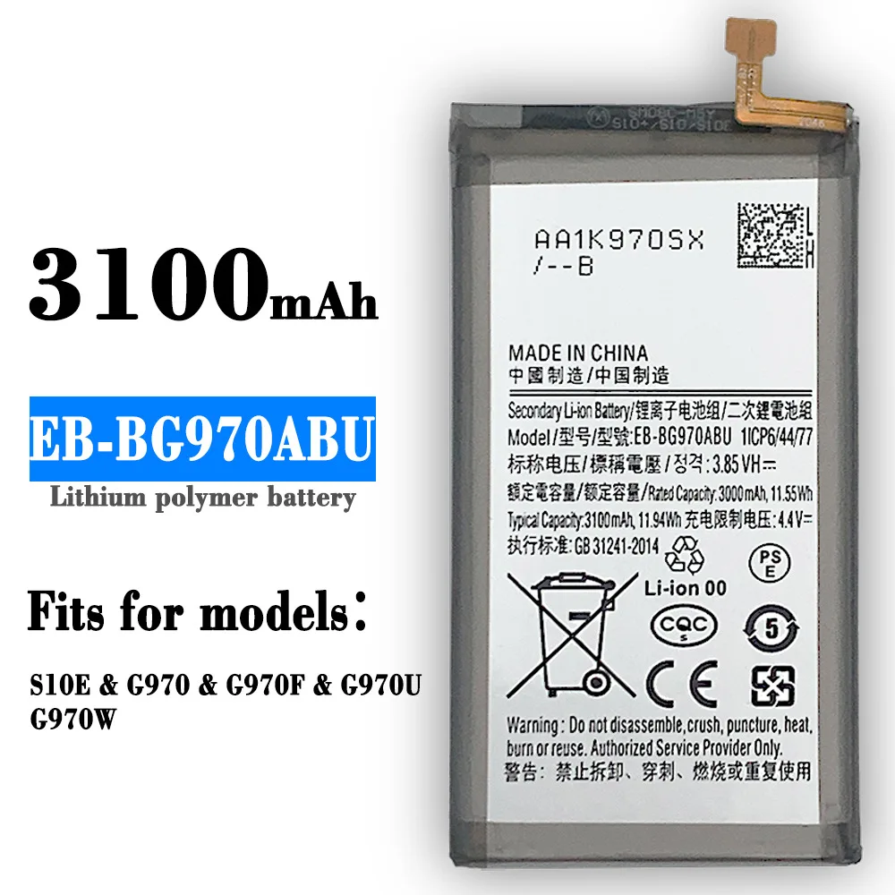 

100% High Quality Replacement Battery For Samsung EB-BG970ABU S10E G970 G970F G970U Large Capacity Built-in Batteries
