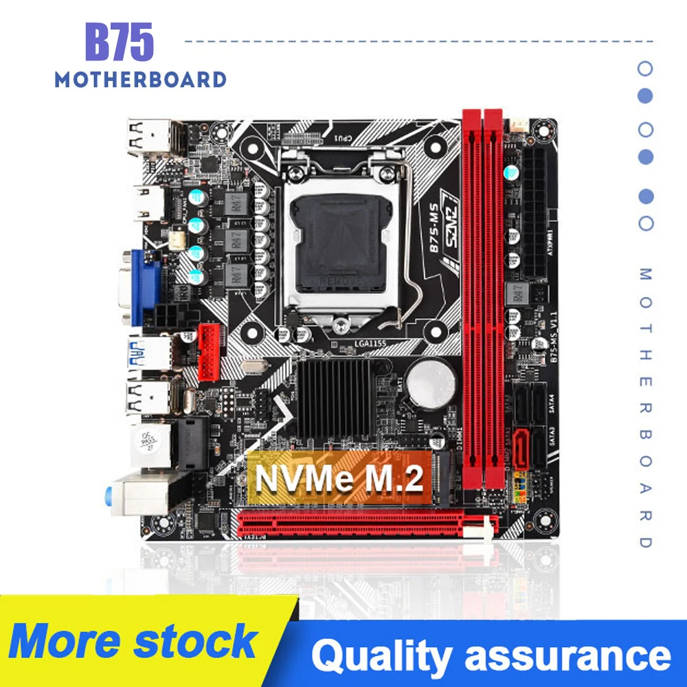 

B75 MS Motherboard ITX LGA 1155 Support Core I5 I7 Process 16GB Memory Placa Mae DDR3 Mini ITX Mainboard