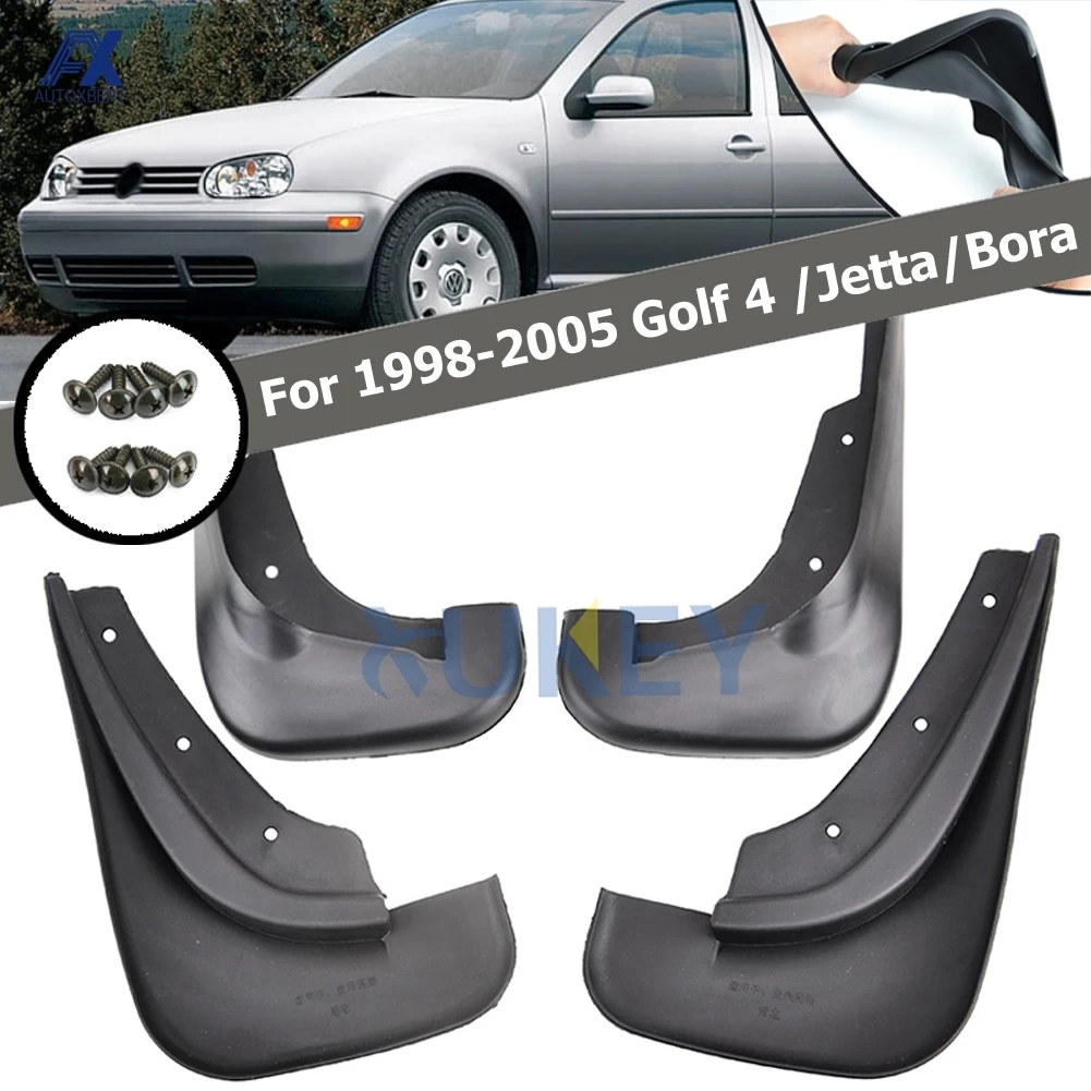 OE Styled Car Mud Flaps Fender For 1998-2005 VW Golf 4 Mk4 IV Bora Jetta Mudflaps Splash Guard Mud Flap