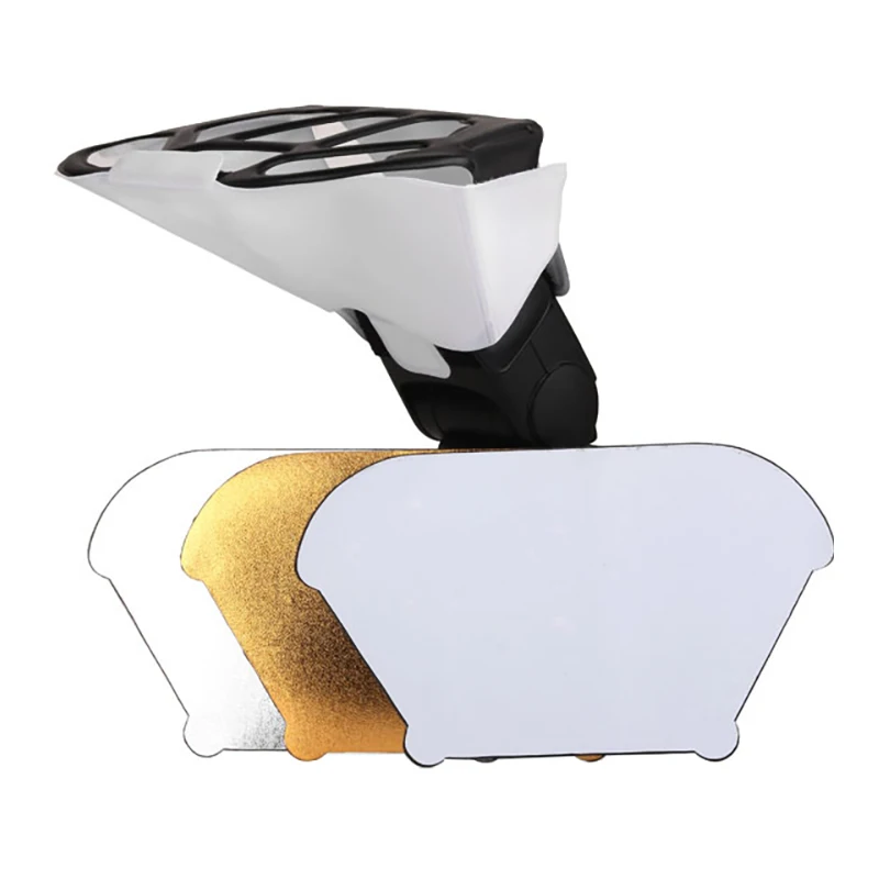 Photography Reflector Macro Photography Diffuser SLR Flash Diffuser Reflector Soft Box Honeycomb Grid + Tri-Color Reflector for Speedlight Flashes Photo Studio Accessories photography reflector,macro photography diffuser