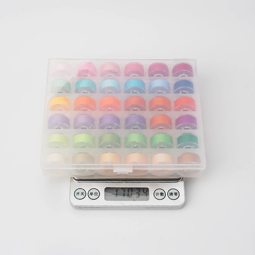 Chainho,Sewing Machine Bobbins Spools,Plastic Thread Reel,With Thread,DIY Sewing Tools & Accessory,Boxed Pack,4 Designs,25SX6