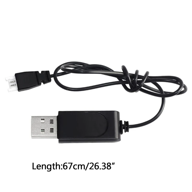 Drone Battery Charger Lipo Battery Charger 3.7V XH2.54 LiPo Battery USB Charger Cable with XH2.54 Connector for RC Car Boat Rock Crawler FPV Drone Quadcopter
