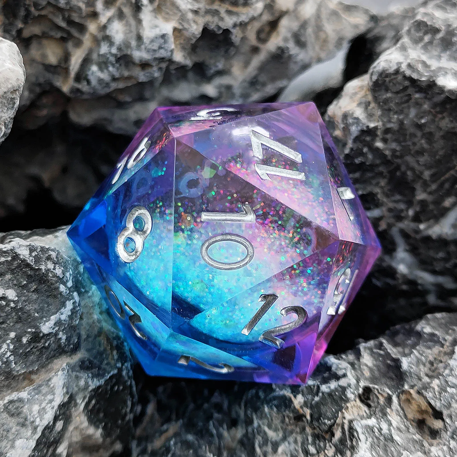 MINI PLANET 35mm D20 Liquid Core Dragon Eye Dice Polyhedron 20 sided Dice DND For RPG D&D D20 Desktop Game