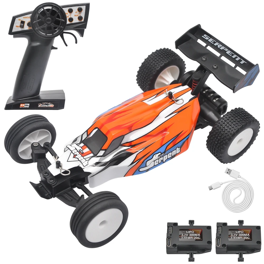 Serpent 1:24 ミニ RC カー ジャイロ付き 2.4GHz オフロード RC カー