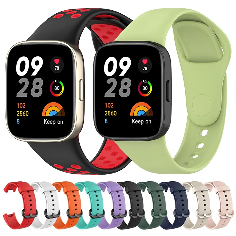 Cheap Watch Strap For Xiaomi Redmi Watch 3 Active/Lite Strap Replacement  Silicone Strap For Xiaomi Redmi Watch 3 Strap Correa Bracelet