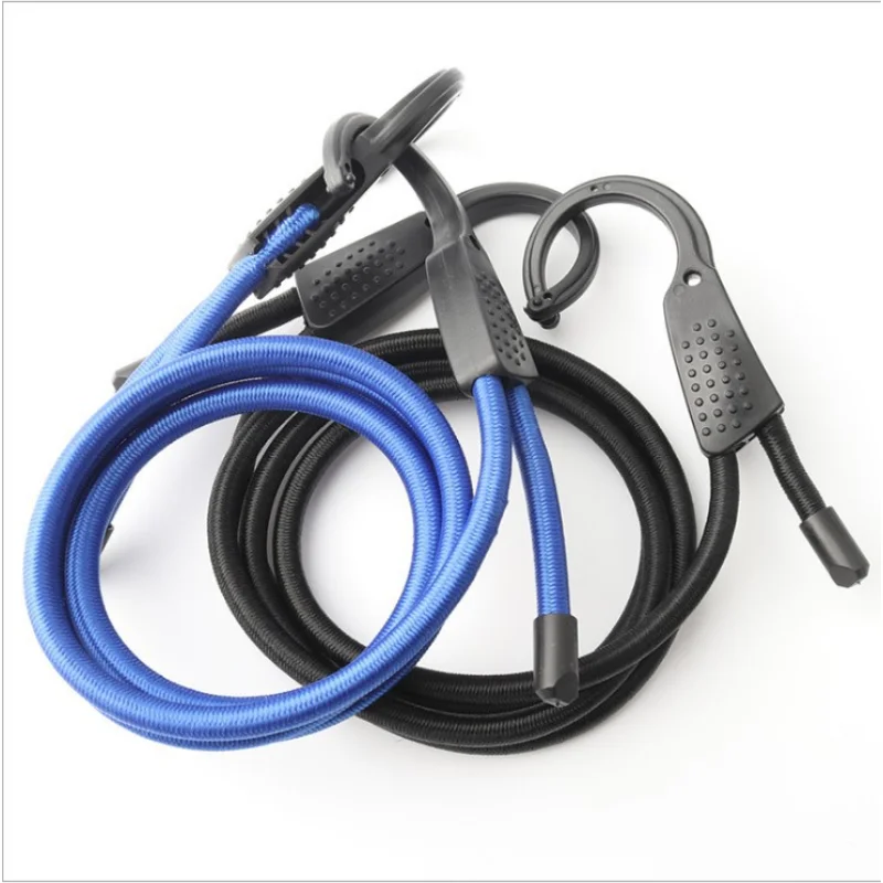 

1.5m Elastic Strap Adjustable Car Drying Hook Cargo Luggage Tent Strap Buckle Rope for Car Motorcycle Travel Car Tension Rope