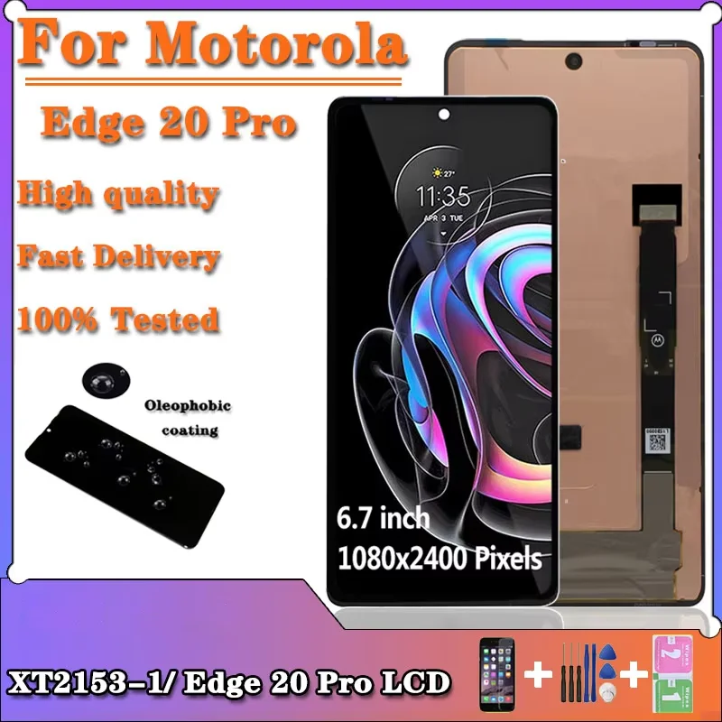 For Motorola Moto Edge 20 Pro 5G XT2153-1 Housing Back Door Glass Battery Cover - View #12