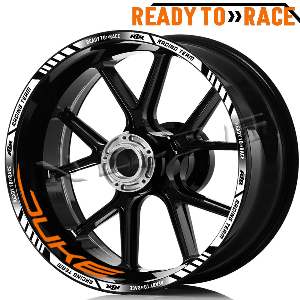 Autocollant à rayures pour jante de roue de moto KTM Duke 390/690/790