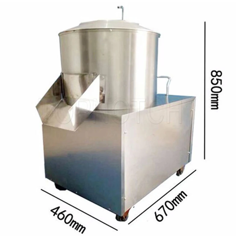 1500w Commercial Electric Potato Peeling Machine Stainless Steel Full Automatic Taro Ginger Peeler Peeling Machine 3