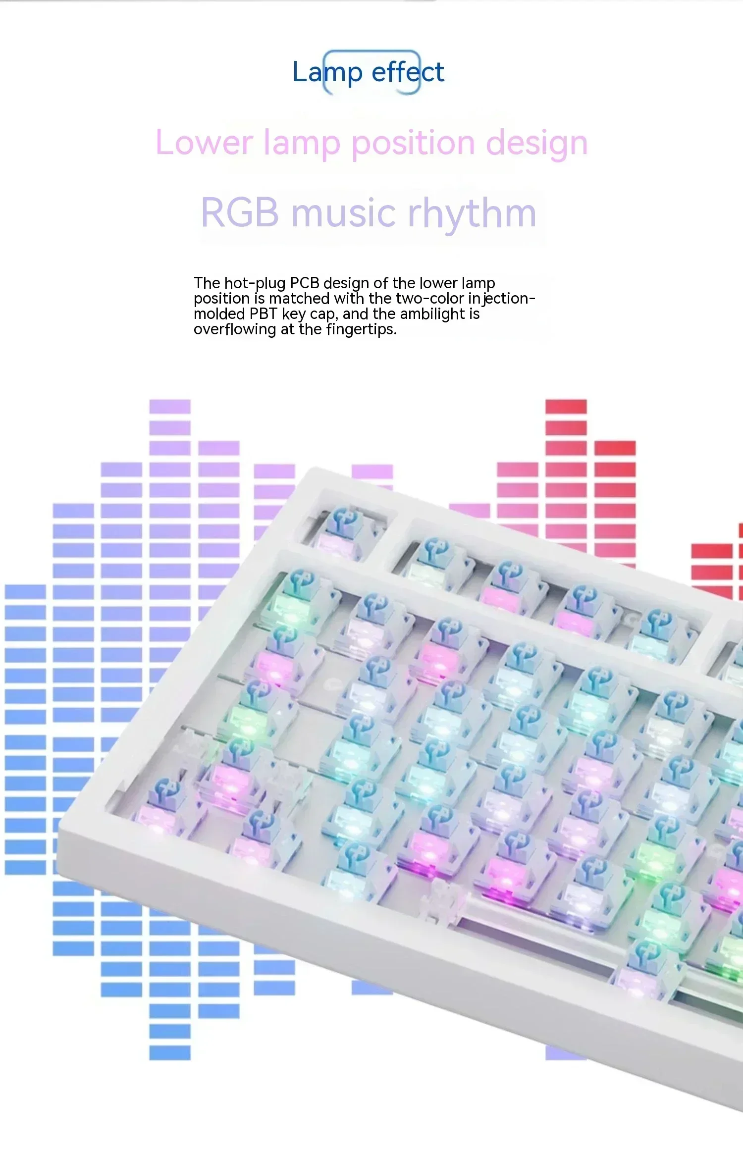 AJAZZ-Teclado mecánico multifunción AK820 5