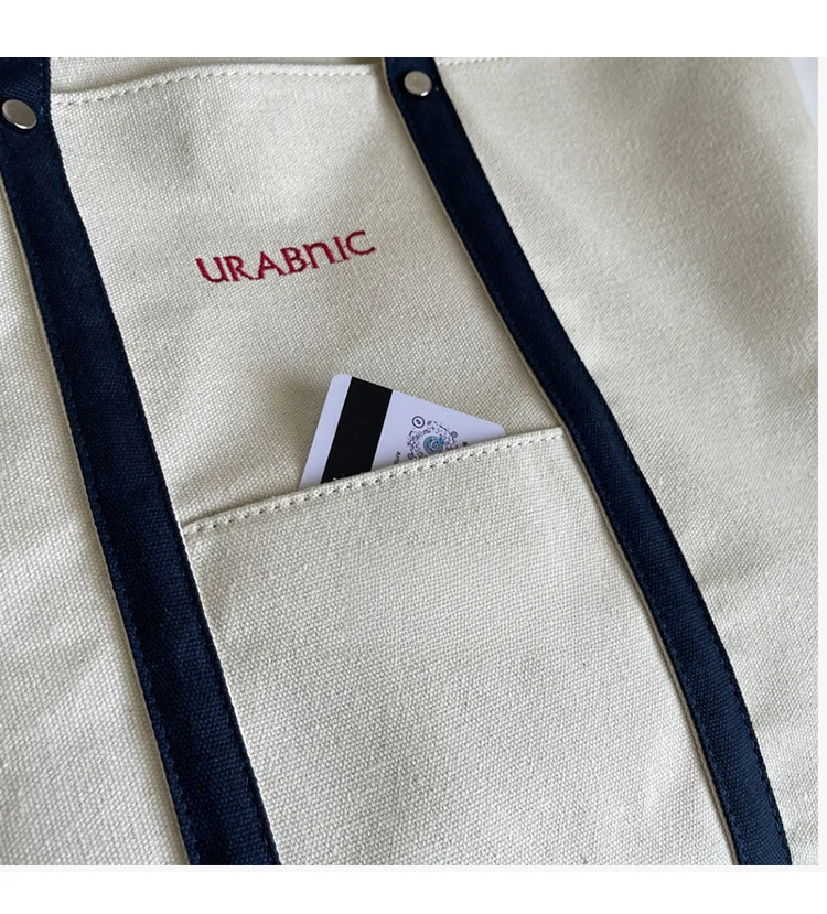 Large capacity canvas for women's 2024 new single shoulder casual and versatile tote bag, college student class_voghion.com