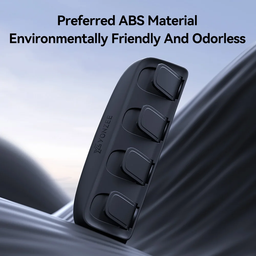 Folding hidden hooks for back seat ABS material Automotive Interior Accessories YZ for Tesla Model Y 3 Highland Juniper-25 car seat headrest hooks