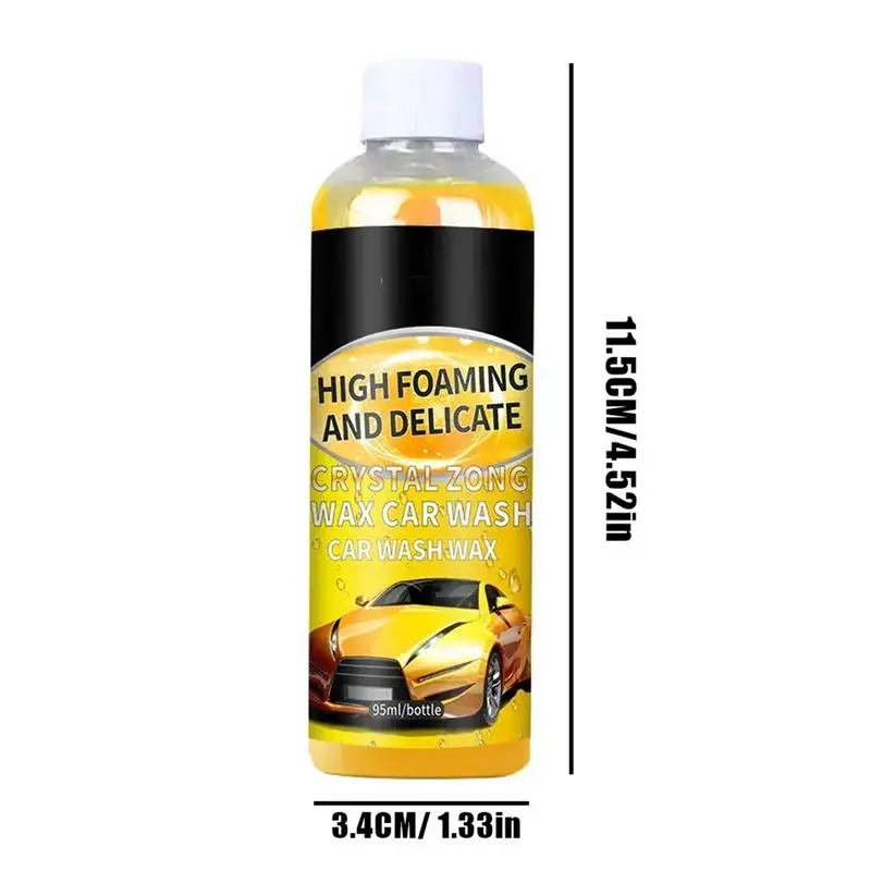 Car Shampoo Exterior 3.2oz High Concentration Foaming Car Cleaner Liquid Safe Neutral Formula Car Shampoo For Stubborn Stains