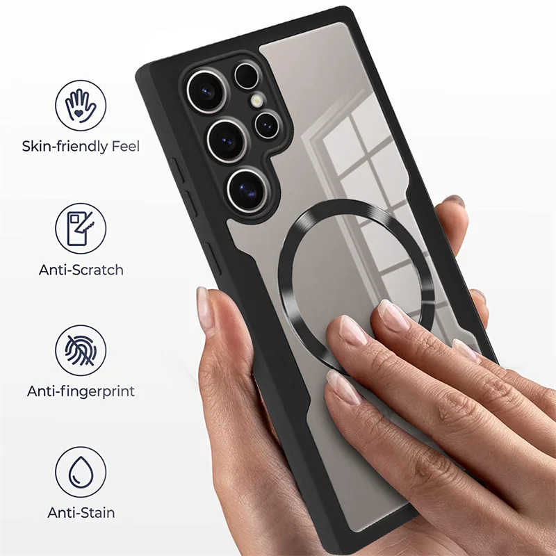 Magnetic 360° Dustproof Phone Case with Integrated Screen Protection
