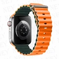 Orange with green