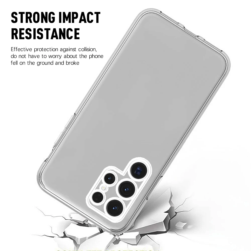 360° Full Body Clear Protection Phone Case with Shockproof Screen Protector Cover
