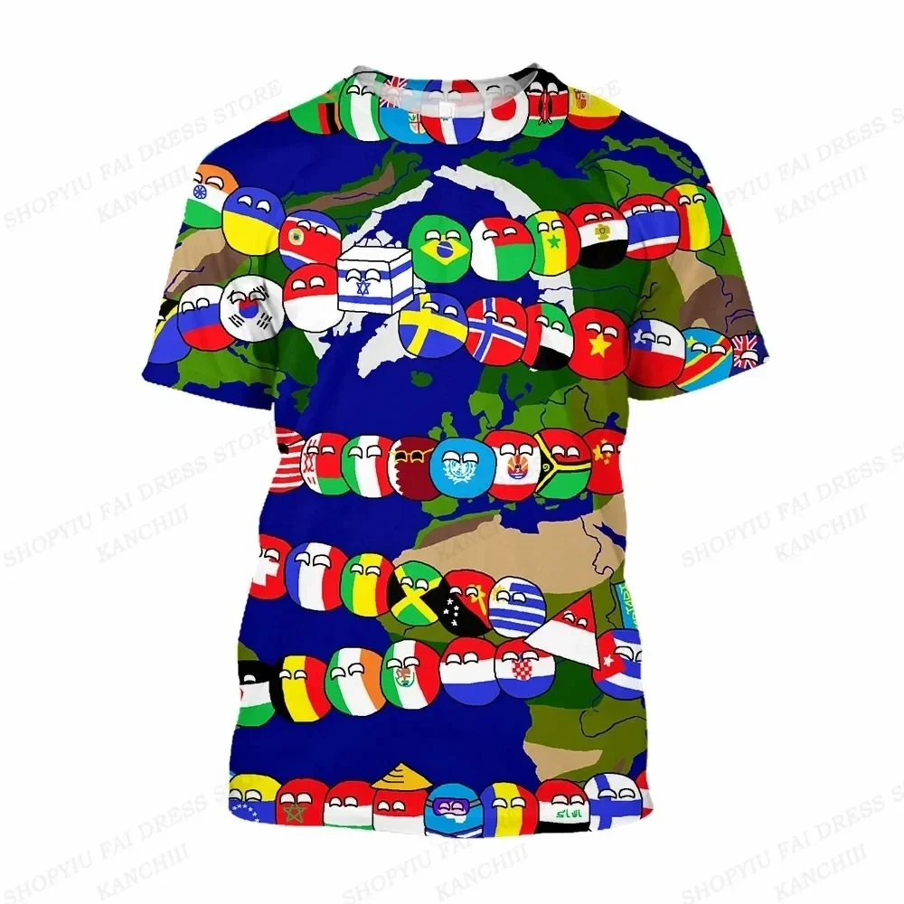 Summer Men's T-shirt Flag Of The World 3d Print T-shirts Men Women Fashion Short Sleeve Tshirt Kids Tops Tees Boy T Shirt Flag 6