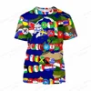Summer Men's T-shirt Flag Of The World 3d Print T-shirts Men Women Fashion Short Sleeve Tshirt Kids Tops Tees Boy T Shirt Flag 6