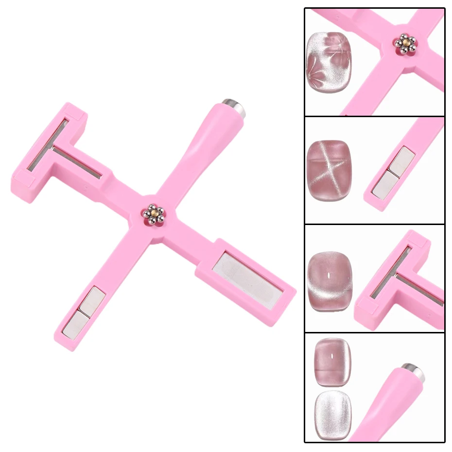 Cat Eye Gel Polish Nail Magnet 5 In 1 Multifunctional Magnet Stick 3D Magnetic French Cat Eye Gel High Quality for Manicure Tool
