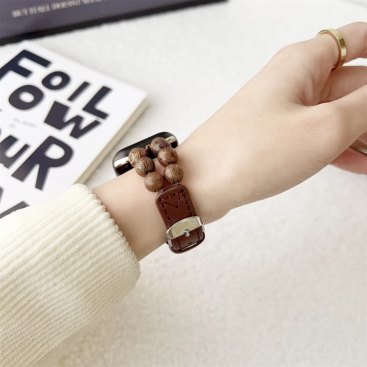 Smartwatch Band For Apple Watch Leather Strap Elegant Design_voghion.com