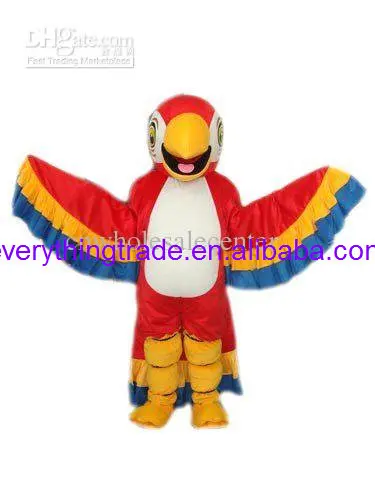 

Fast custom new Res Parrot with Crown Halloween Christmas Dress Full Body Props Outfit Mascot Costume