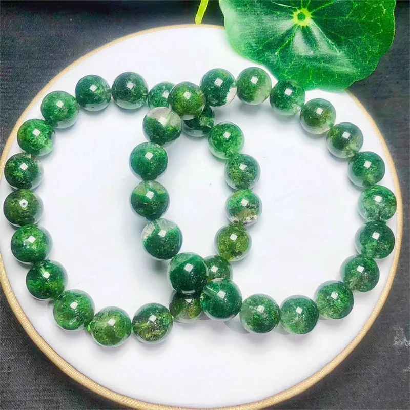 

Натуральный садовый кварцевый браслет богатство бусины Кристалл кварц исцеление модные ювелирные изделия подарок для женщин 1 шт. 8/10 мм