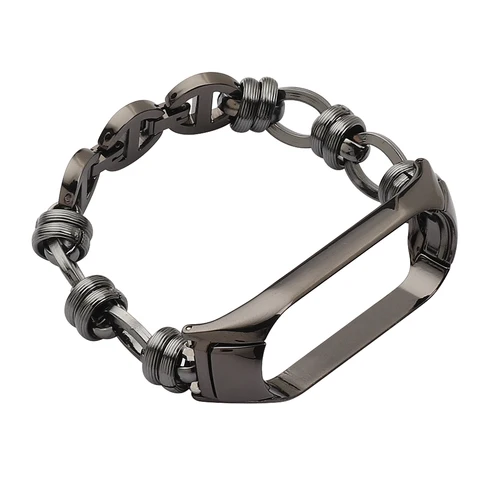 Band 6 Strap Replacement Stainless Steel Bracelet for Mi Band 5 4 3 Strap Metal Wristband Accessories for Xiaomi Smartwatch
