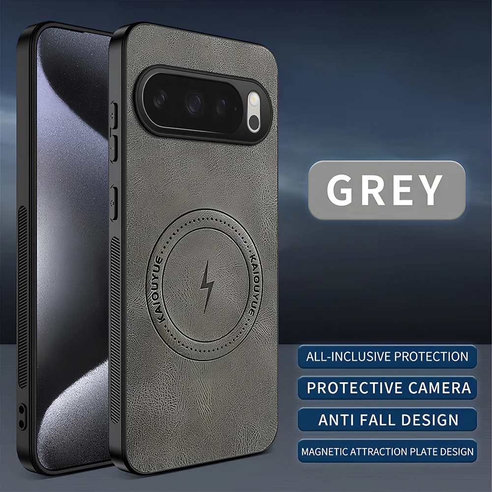Magnetic Fashion PU Leather Shockproof Phone Case with Hard Plastic Protection