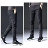 Men's Straight Leg Long Daily Pants Casual Straight Slim Fit Narrow Leg Trousers Stylish Male Suit Work Fashion Blue Gray Pants 3