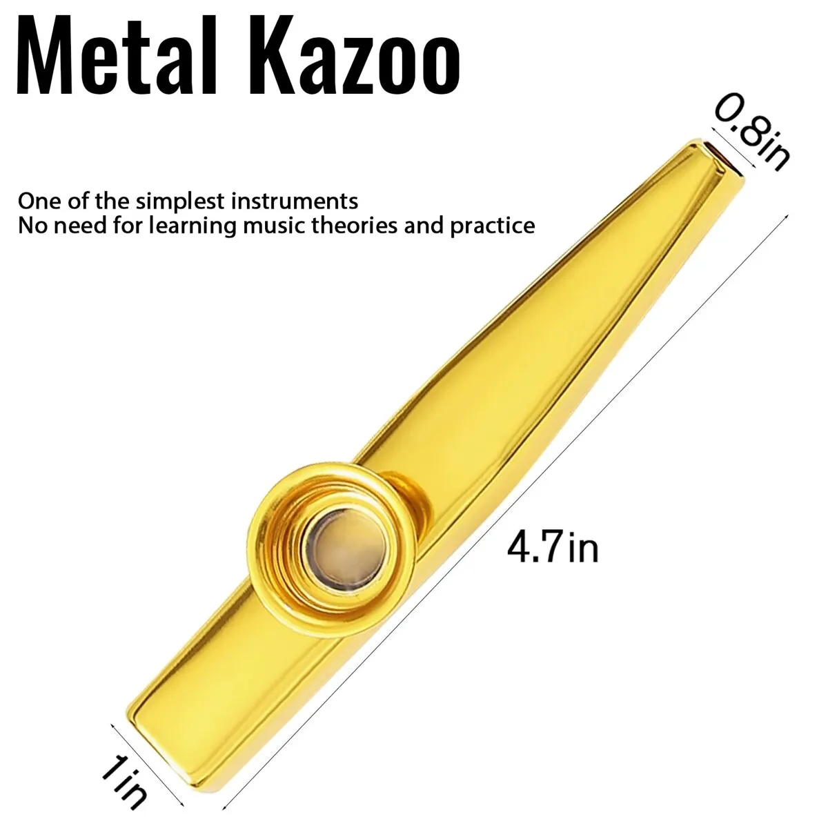 Kazoo Musical Instrument Aluminum Alloy