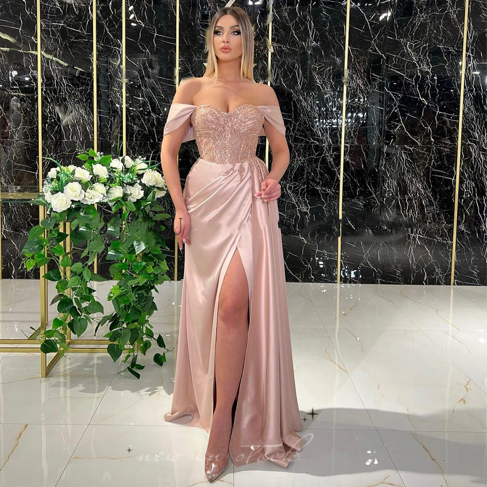 

Very Elegant Evening Dresses for a Wedding Party Dress Prom Gown Robe Formal Long Luxury Suitable Request Occasion Women 2024