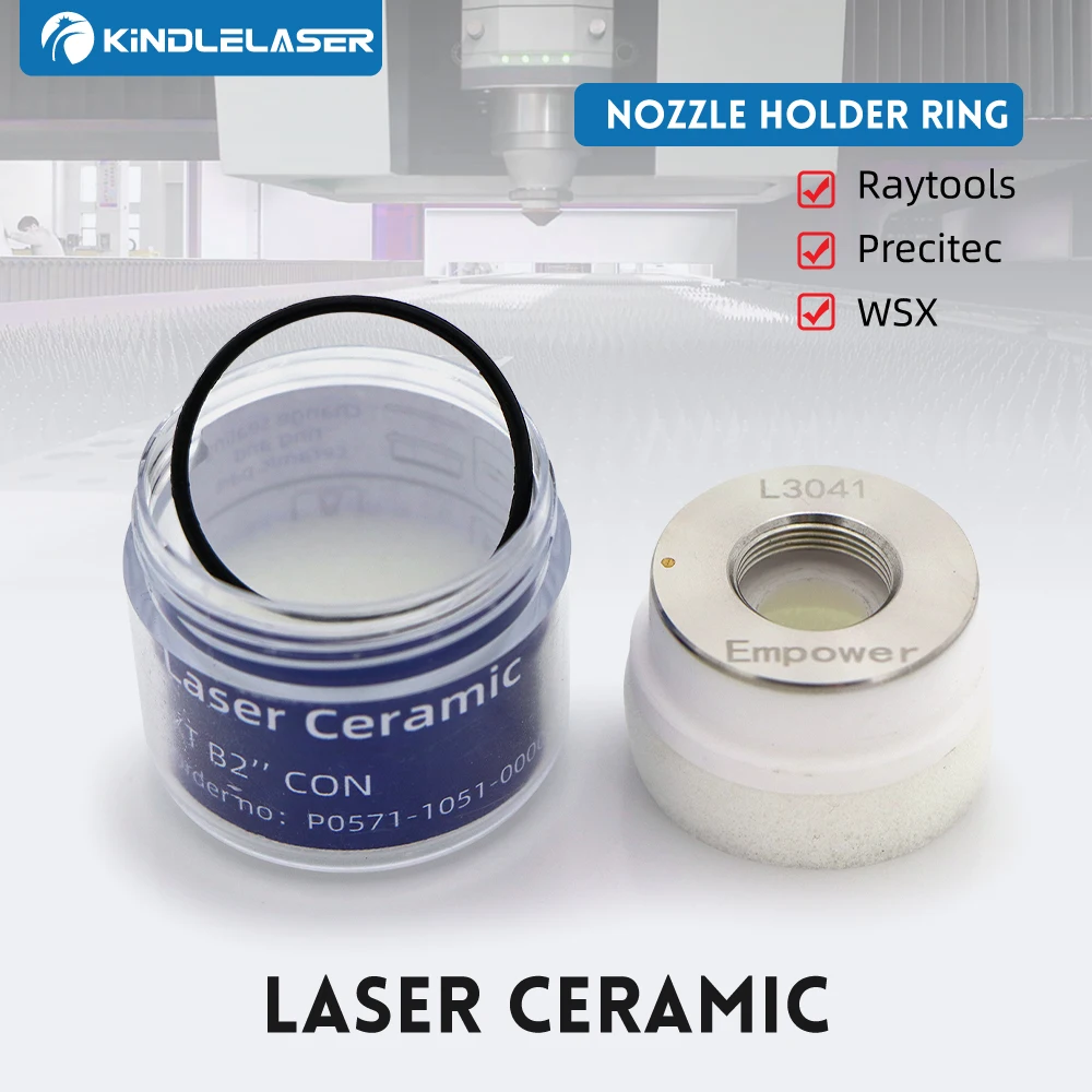 

Laser Ceramic Ring Nozzle Holder 28/32mm OEM Precitec Raytools WSX Fiber Head P0571-1051 KT CON Procutter Lightcutter BT230 240