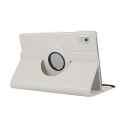 Versatile 360° Rotating Stand Tablet Case, 9 Inch Protective Cover for Lenovo Tab M9 (Beige white)