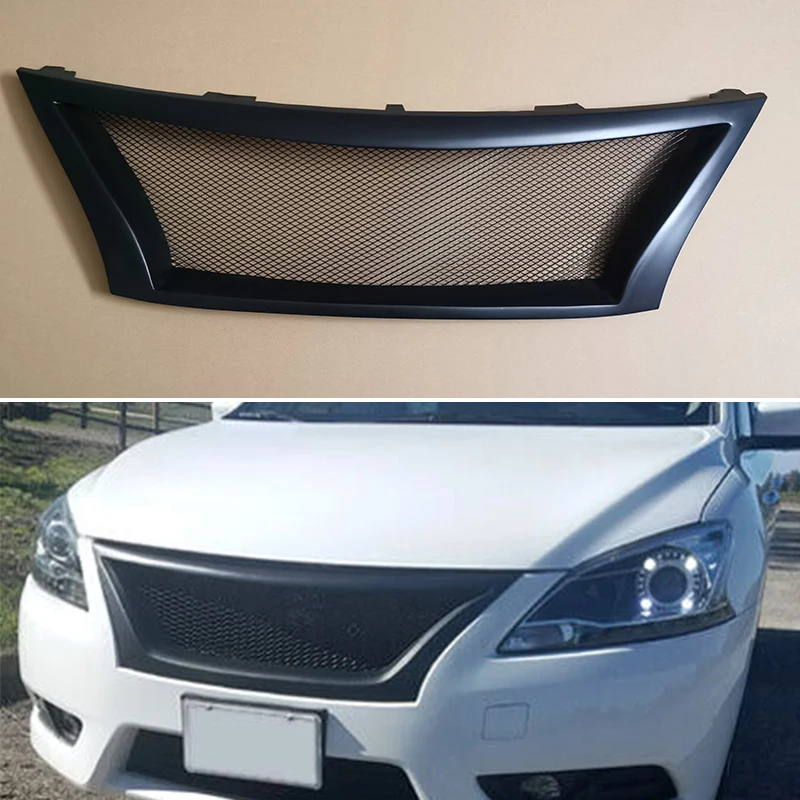 For-Nissan-Sentra-2013-2014-2015-Year-Front-Bumper-Racing-Grille-Grill ...