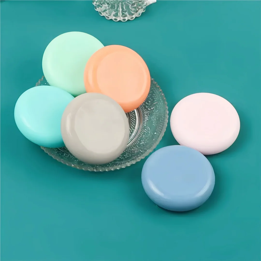 6 Holes Round Handmade Soap Silicone Molds DIY Wax Gypsum Plaster Mould
