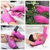 20/50/100PCS Rose Red Nitrile Gloves Disposable Anti-Slip Gardening Gloves with Textured Grip Cleaning Working Protictive Gloves 5
