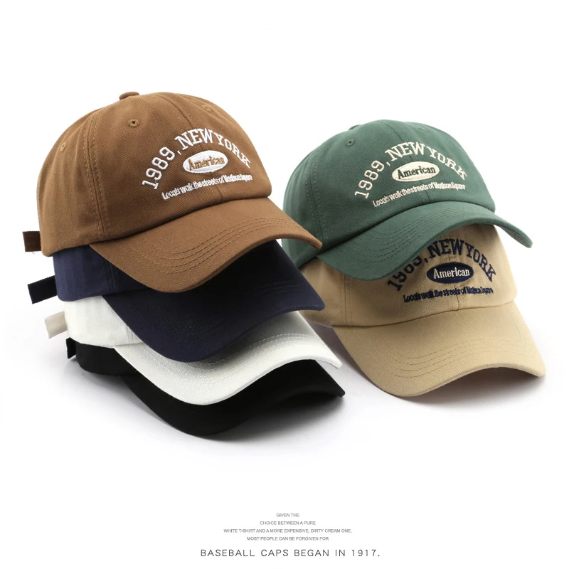 

Retro Baseball Cap for Women and Men Casual Hip Hop Snapback Hat Summer Sun Visors Caps Embroidered 1989 American Unisex Hats