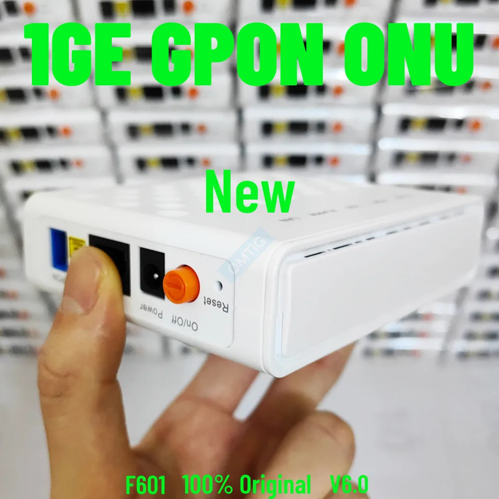 

100% Original New F601 GPON Terminal ONT Optical Terminal 1GE Port Same Function As ONU Version 3.0 4.0 Free Shipping