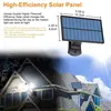 20w Solar Light 122/333led IP65 Waterproof Outdoor Indoor Solar Garden Lamp With Adjustable Head Wide Lighting Angle With 3 Mode 6