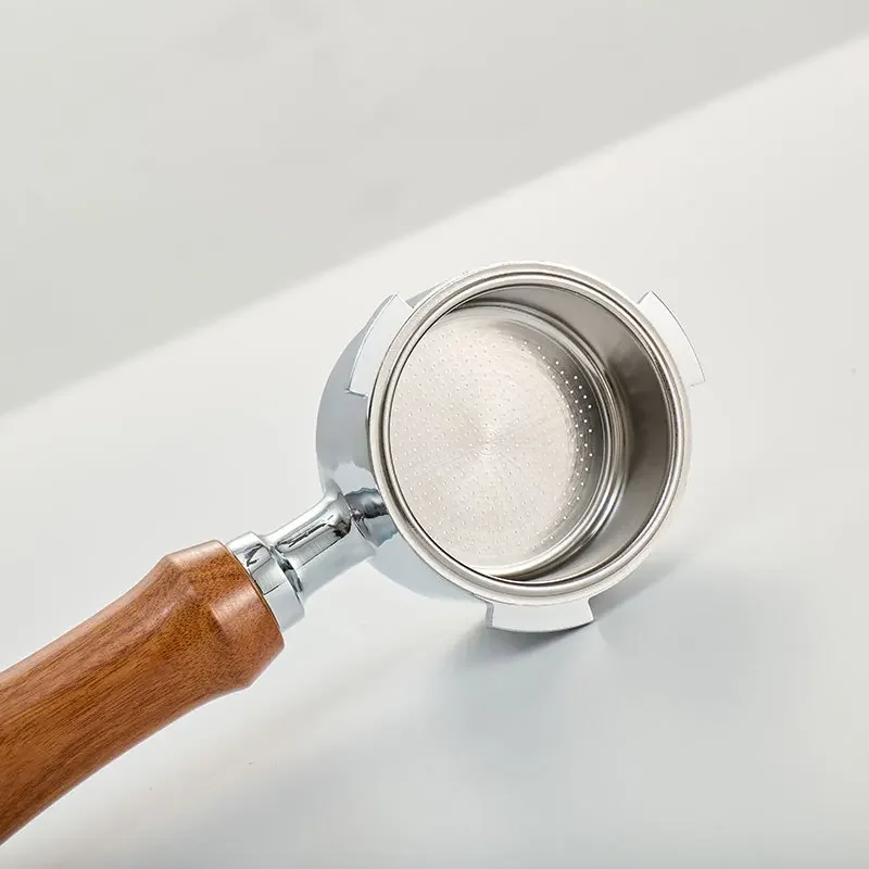 Portafiltro Senza Fondo MORILS 51mm Per DeLonghi Dedica - Acciaio Inox Con Manico Legno - Foto 13