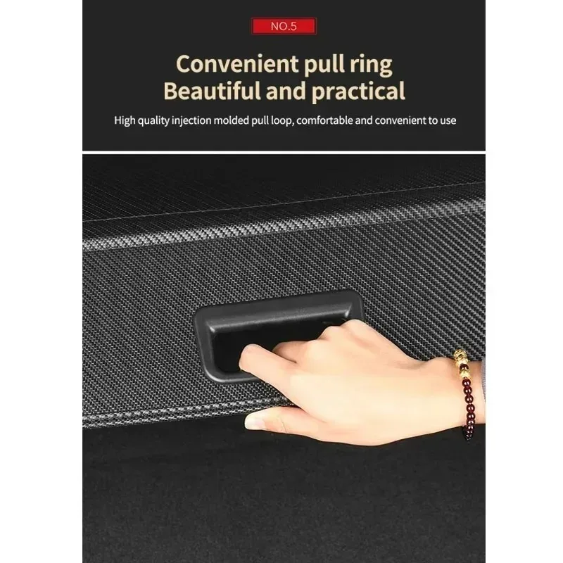 Retractable Car Rear Trunk Curtain Covers For Trumpchi GS3 II GAC GS3 Emzoom-Trunk Rack Partition Shelters Auto Access