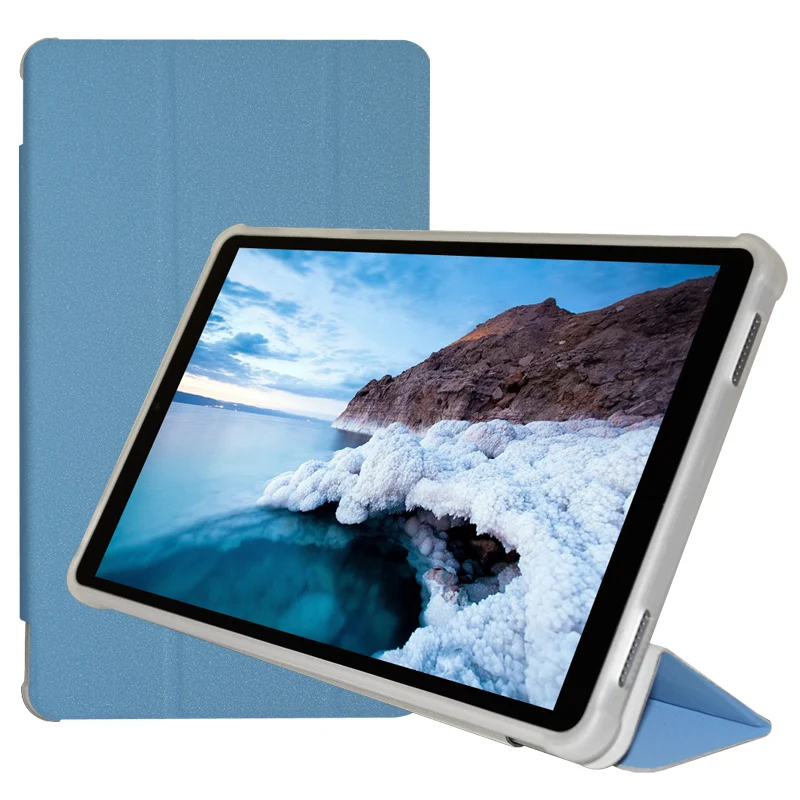 Slim Tri-Folding Stand Cover Case with TPU Back Shell