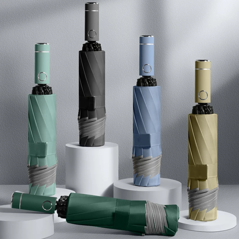 

Reverse Folding Outside Umbrella Automatic Sun Protector Windproof Strong Fashion Umbrella Business Regenschirm Rain Supplies
