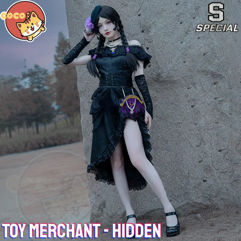 Cocos-S Game Identity V Hidden Toy Merchant Cosplay Costume Game Identity V Cosplay Revivents Anne Lester Costume E Parrucca Nascosti