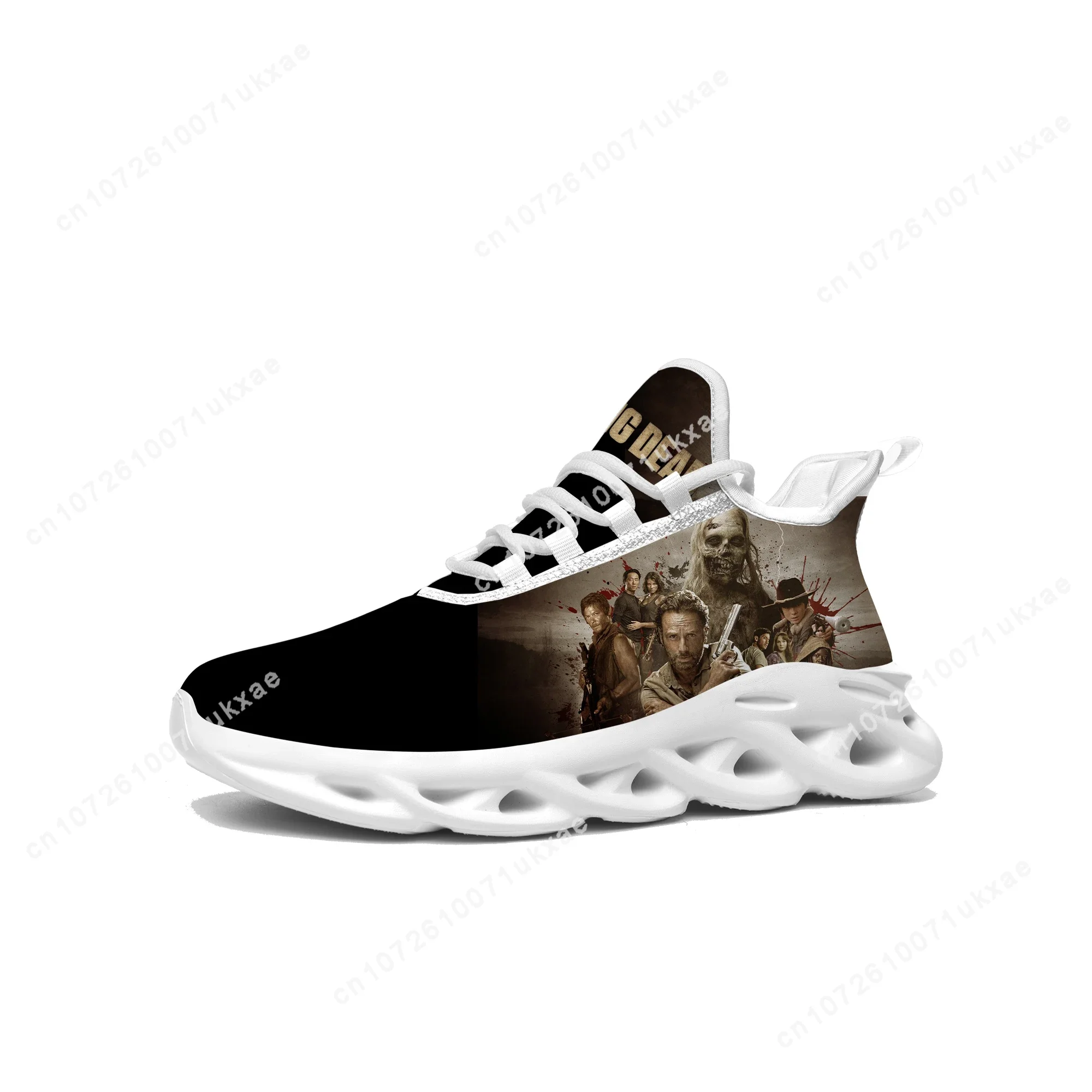 The Walking Dead Horror Flats Sneakers Mens Womens Sports Shoes High Quality Sneaker Lace Up Mesh Footwear custom made Shoe