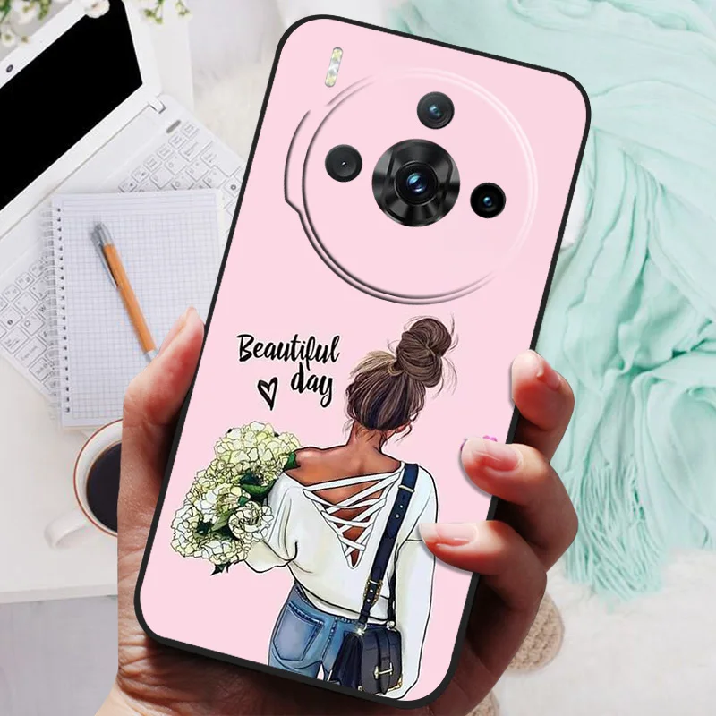 Animal-Print Silicone TPU Protective Case - Wolf and Lion Design, Shockproof Soft Bumper Cover
