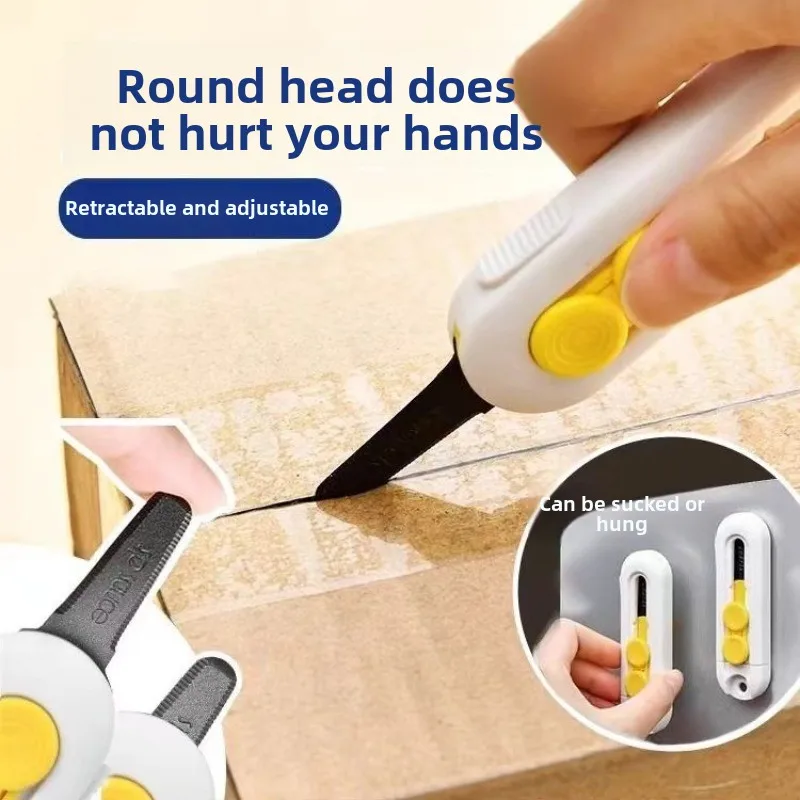 Magnetic Suction Courier Knife Utility Knife Does Not Hurt Hand Mini Portable Unpacking Machine Express Delivery