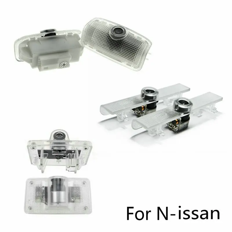 2X Car Led Logo Door Light For Nissan Teana Murano GT R X trail Maxima