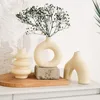 CAPIRON Set of 3 Ceramic Vases Nordic Decor Boho Centerpiece Wall Shelf Living Room Decoration Coffee Table Accessories Interior 5
