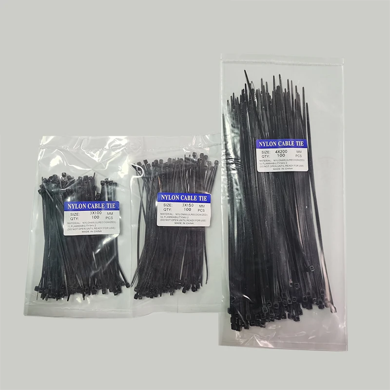 

Nylon Cable Self-locking Plastic Twist Ties Wire Zip Ties Set 3*100 3*150 4*200 Industrial Supply Fasteners & Hardware Cable